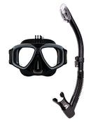 Verve Motion Dry Top Snorkel Set Go Pro Graphite Grouper