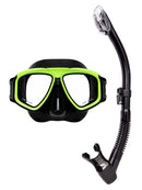 Verve Motion Dry Top Snorkel Set Parrot Fish Lime