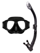 Verve Motion Dry Top Snorkel Set with Go Pro Mount Trigger Black