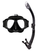 Verve Motion Dry Top Snorkel Set Trigger Black Go Pro Mount