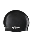 View Silicone Swim Cap Black