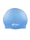 View Silicone Swim Cap Blue