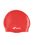 View Silicone Swim Cap Red